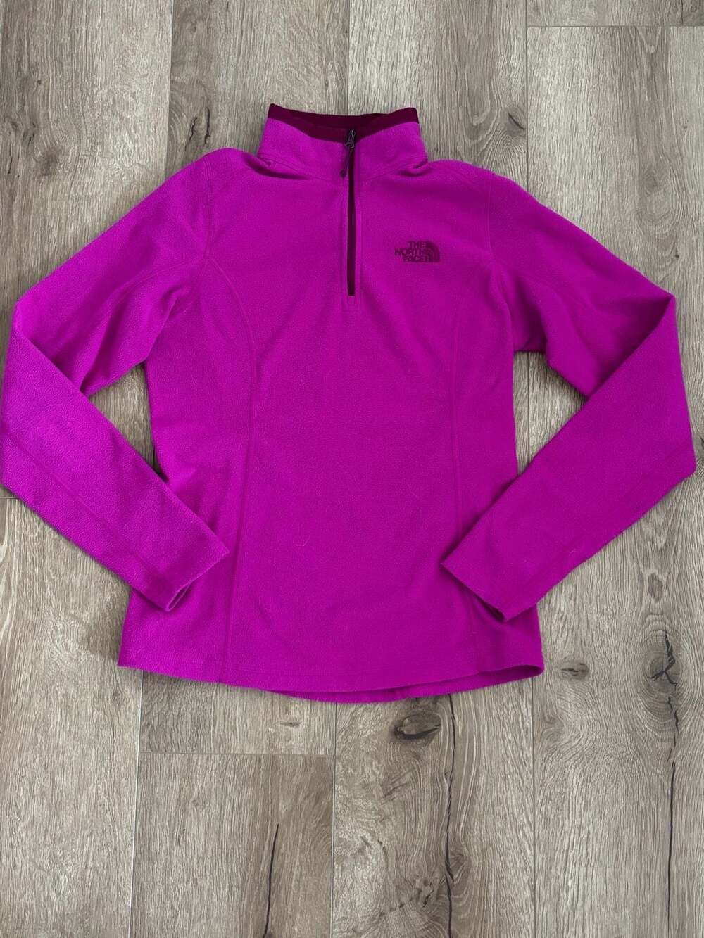 The North Face Women's TKA 100 Glacier 1/4 Zip Fleece Pullover Pink Size XS